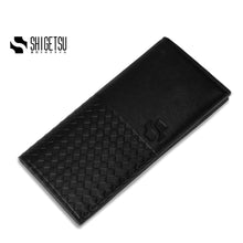 Load image into Gallery viewer, Shigetsu AIZU Long Leather Wallet  for men card holder short bifold wallet gift for men