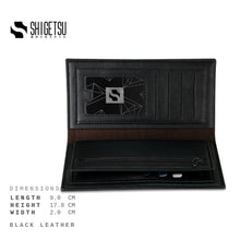 Load image into Gallery viewer, Shigetsu AIZU Long Leather Wallet  for men card holder short bifold wallet gift for men