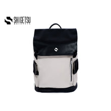 Load image into Gallery viewer, Shigetsu BEPPU Block Leather Backpack for School laptop bag office bag