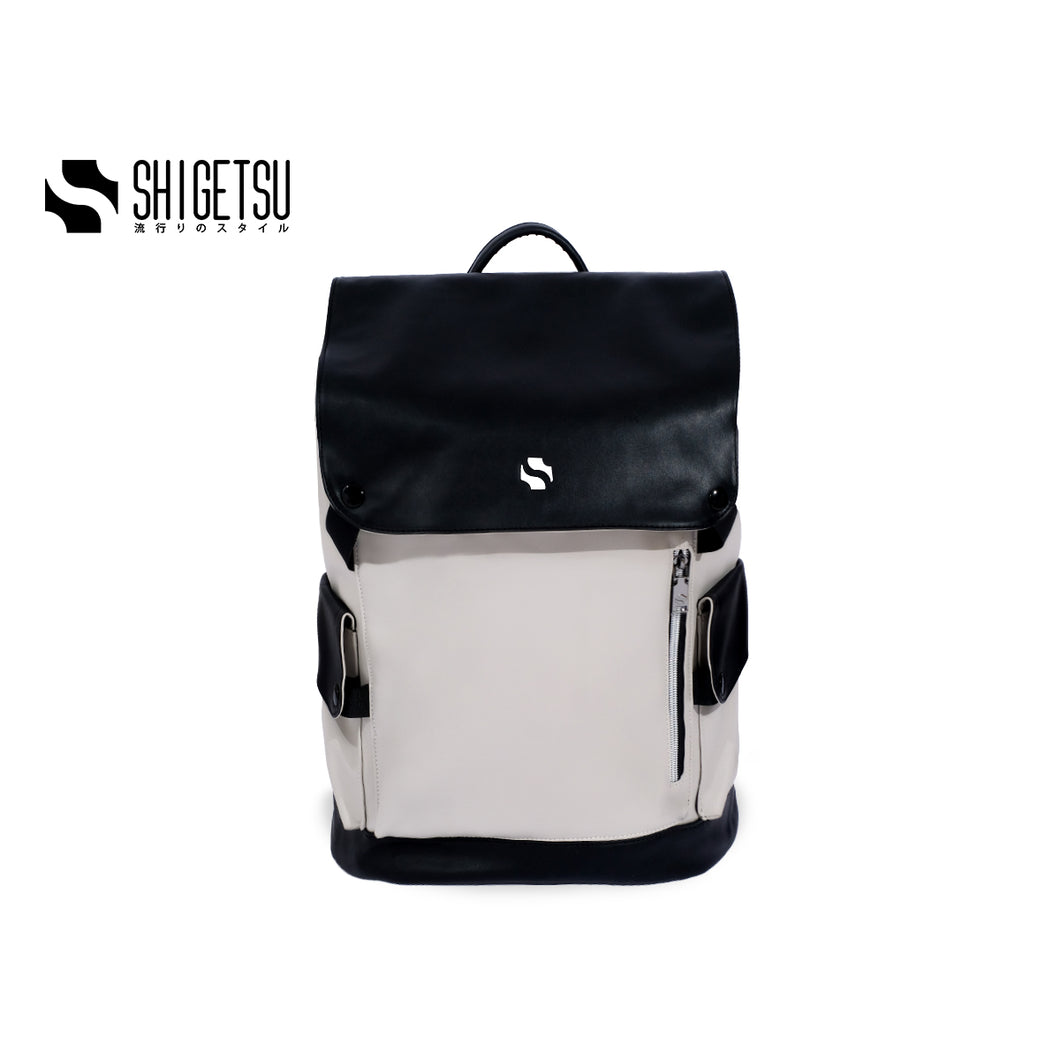 Shigetsu BEPPU Block Leather Backpack for School laptop bag office bag