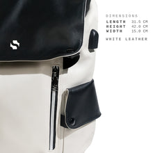 Load image into Gallery viewer, Shigetsu BEPPU Block Leather Backpack for School laptop bag office bag