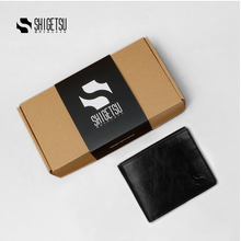 Load image into Gallery viewer, Shigetsu AIZU Long Leather Wallet  for men card holder short bifold wallet gift for men