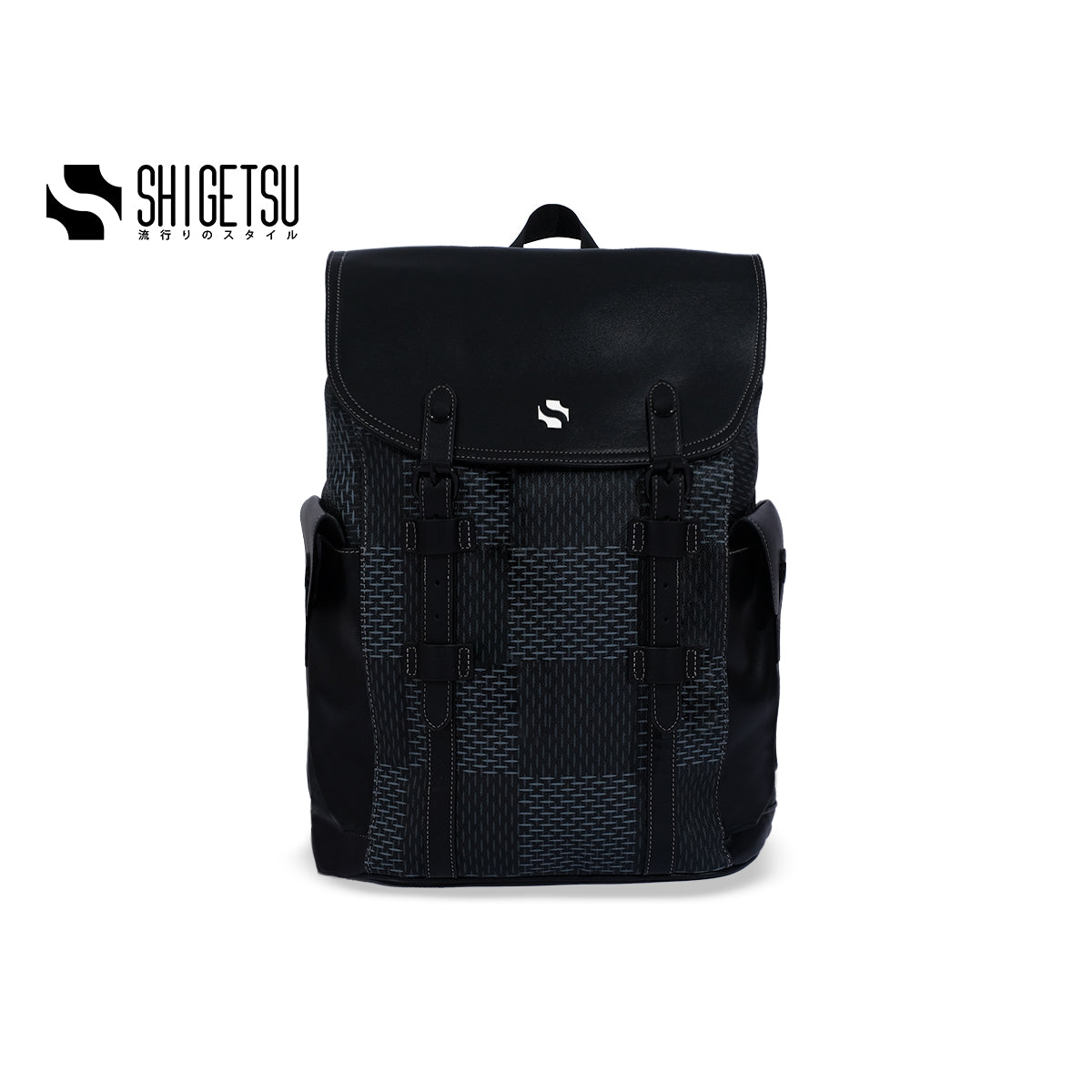 Shigetsu MIE Block Leather Backpack for School laptop bag Backpack