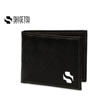 Load image into Gallery viewer, Shigetsu OTSU Leather Wallet  for men card holder short bifold wallet gift for men