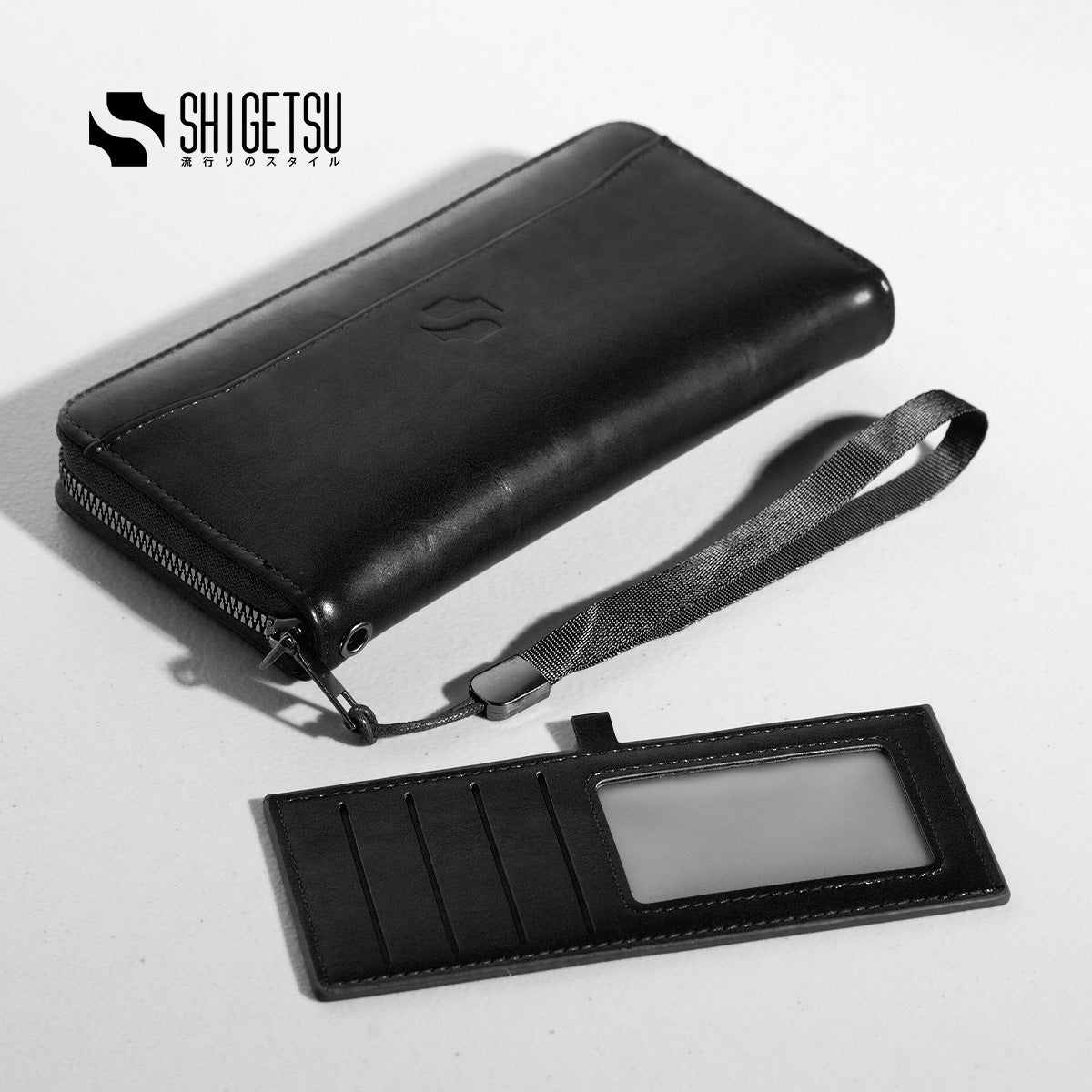 Shigetsu Ome Leather Wallet For Men Long Wallet