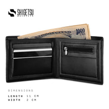 Load image into Gallery viewer, Shigetsu SENDAI Leather Wallet  for men card holder short bifold wallet gift for men