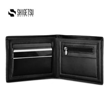 Load image into Gallery viewer, Shigetsu SENDAI Leather Wallet  for men card holder short bifold wallet gift for men