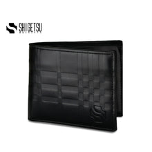 Load image into Gallery viewer, Shigetsu UJI Leather Wallet  for men card holder short bifold wallet gift for men