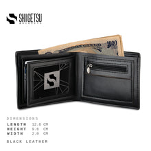 Load image into Gallery viewer, Shigetsu UJI Leather Wallet  for men card holder short bifold wallet gift for men